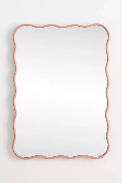 Anthropologie Coquille Mirror In Pink