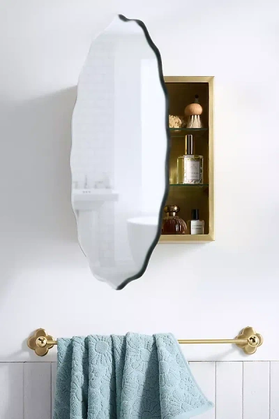 Anthropologie Coquille Wall Mount Medicine Cabinet Mirror In Multi