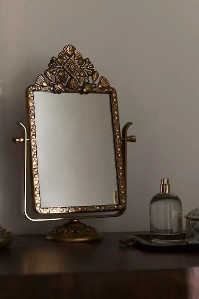 Anthropologie Coralie Petite Mirror In Gold