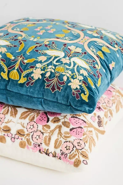 Anthropologie Cordelia Cotton Pillow