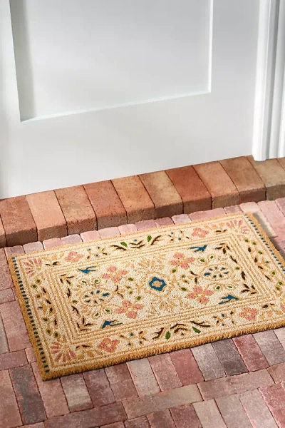 Anthropologie Cordell Coir Printed Doormat