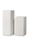 Anthropologie Corian Indoor/outdoor Pedestal In White