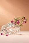 Anthropologie Corinne Twisted Glass Vase In Multi