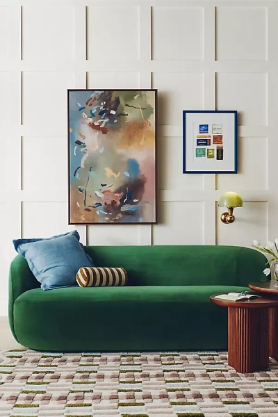 Anthropologie Cosette Velvet 83" Sofa