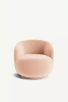 Anthropologie Cosette Velvet Swivel Chair