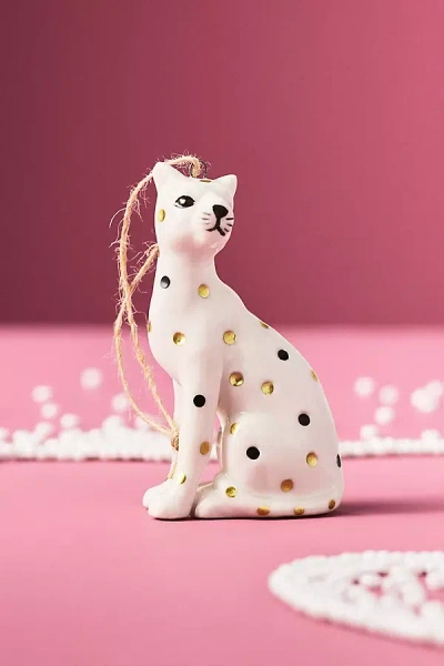 Anthropologie Cottage Animal Ornament In White