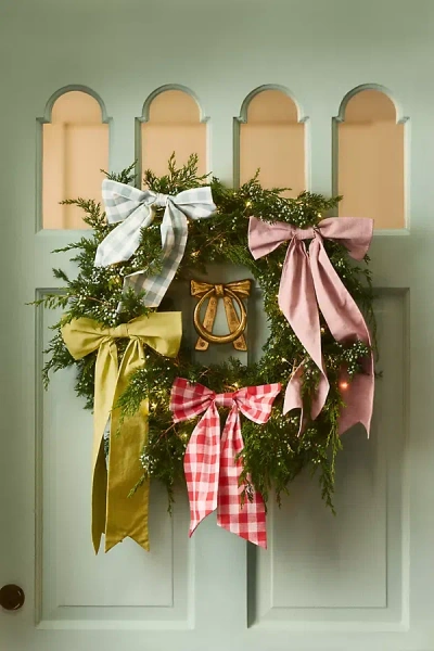 Anthropologie Cottage Bow Ornament In Multi