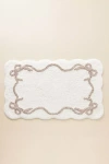 Anthropologie Cotton Bow Bath Mat In Beige
