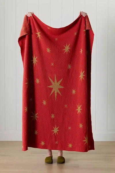 Anthropologie Cotton Knit Icon Throw Blanket