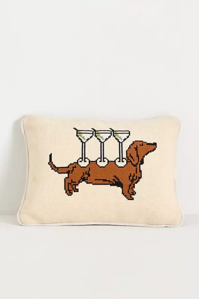 Anthropologie Cotton Needlepoint Icon Mini Pillows In Multi