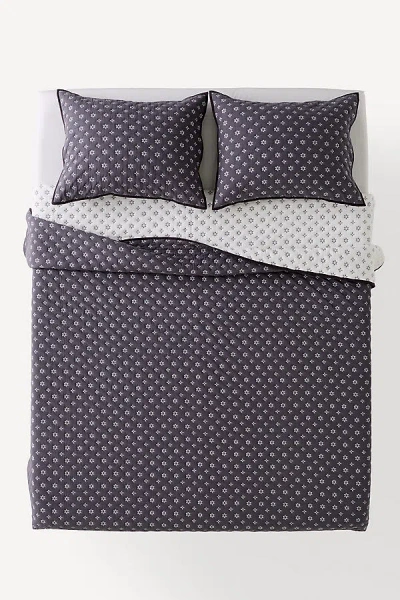 Anthropologie Cotton Reversible Eyelet Coverlet