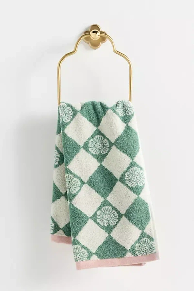 Anthropologie Cotton Woven Pattern Towel Collection