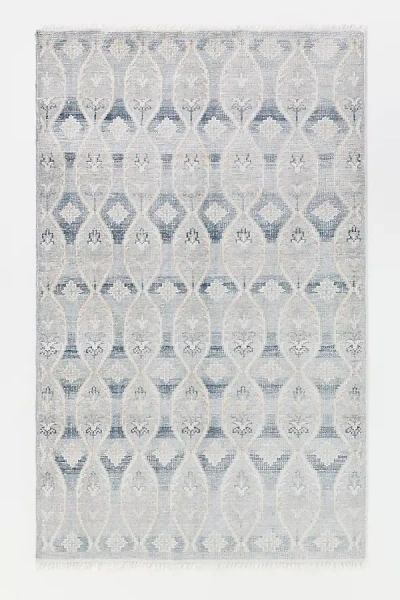 Anthropologie Coulter Hand-knotted Easy Care Rug In Gray