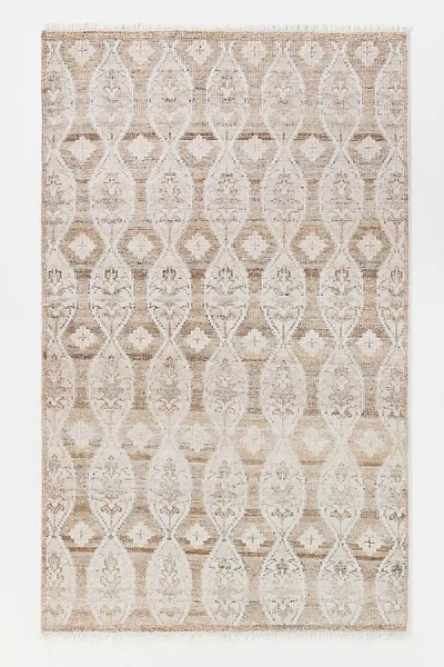Anthropologie Coulter Hand-knotted Easy Care Rug In Neutral