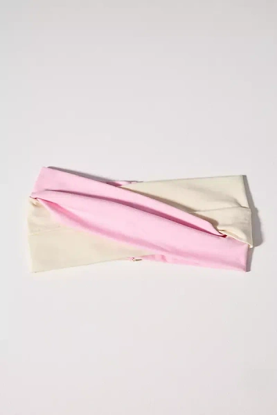 Anthropologie Cross Front Contrast Headband In White