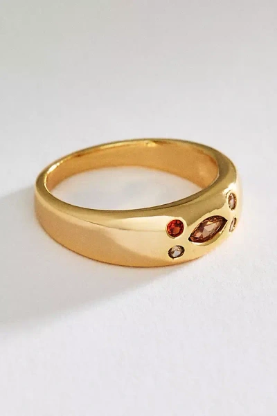 Anthropologie Crystal Eclipse Ring In Gold