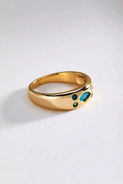 Anthropologie Crystal Eclipse Ring In Gold