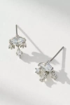 Anthropologie Crystal Marquis Earrings In Silver