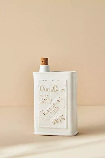 Anthropologie Cucina Olive Oil Cruet In White