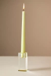 Anthropologie Cut Glass Mini Candle Holder In Yellow