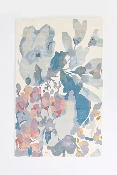 Anthropologie Dafney Hand Tufted Wool Blend Floral Rug In Multi