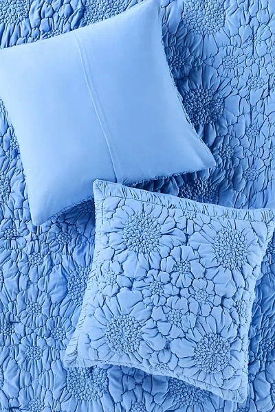 Anthropologie Dahlia Cotton Jersey Floral Euro Sham
