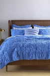Anthropologie Dahlia Cotton Jersey Floral Quilt In Blue