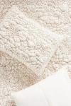 Anthropologie Dahlia Cotton Voile Floral Printed Textured Shams, Set Of 2 In Neutral