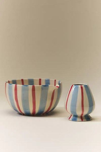 Anthropologie Daily Stripe Matcha Whisk Holder In Multi