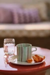 Anthropologie Daily Stripe Mug In Green