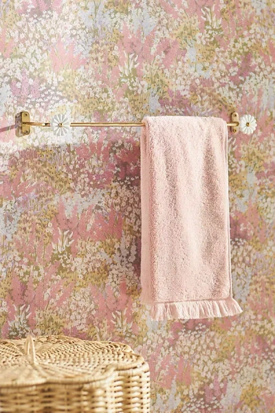 Anthropologie Daisy Flower Towel Bar In Brown