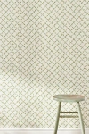 Anthropologie Daisy Trellis Wallpaper In Green