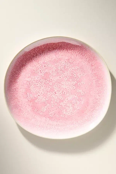 Anthropologie Dakota Melamine Dinner Plates, Set Of 4 In Pink