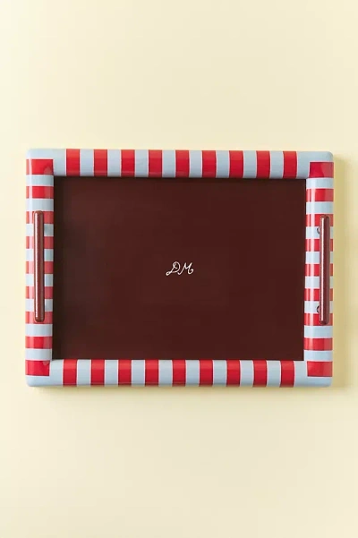 Anthropologie Damson Madder Striped Tray In Multi