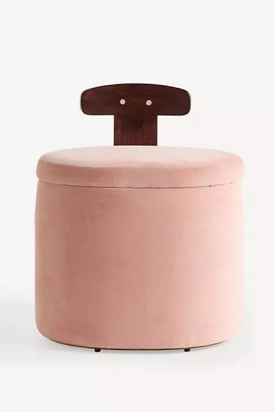 Anthropologie Dara Vanity Stool In Pink