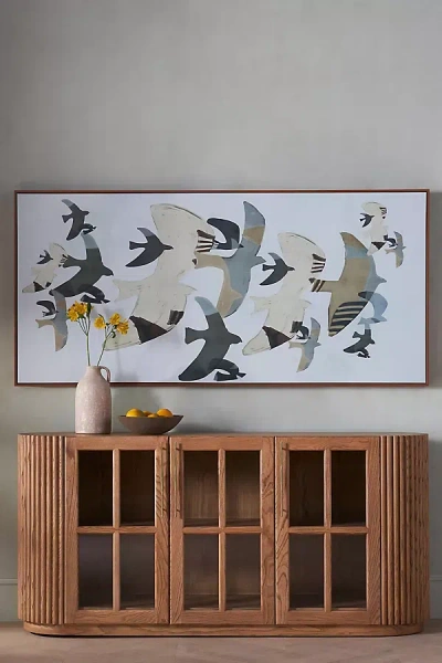 Anthropologie Dawn Flock Wall Art In Assorted