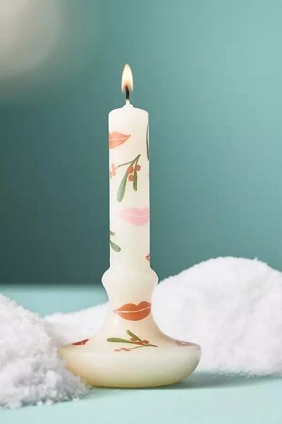 Anthropologie Decorative Shaped Wax Candle In Multi