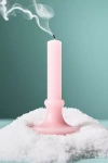 Anthropologie Decorative Shaped Wax Candle In Pink