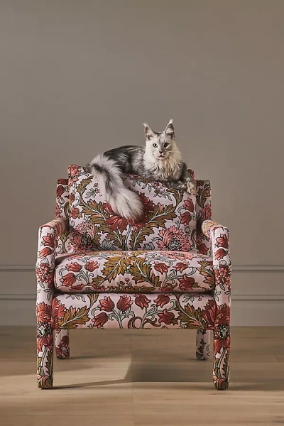 Anthropologie Delaney Jacquard Accent Chair In Multi