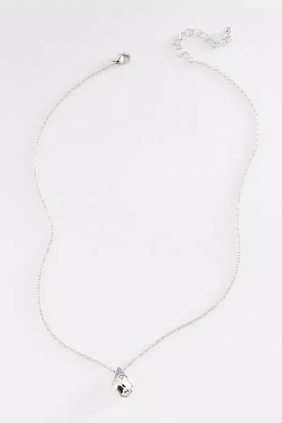 Anthropologie Delicate Bezel Necklace In Metallic