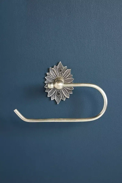 Anthropologie Demeter Toilet Paper Holder In Silver