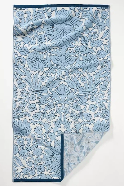 Anthropologie Devon Bath Towel Collection In Blue