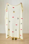 Anthropologie Diane Knitted Icon Throw Blanket In Neutral
