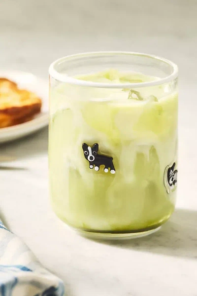 Anthropologie Dog Icon Juice Glass In Transparent