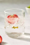 Anthropologie Dog Icon Juice Glass In Transparent