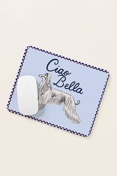Anthropologie Dog Mouse Pad In Blue