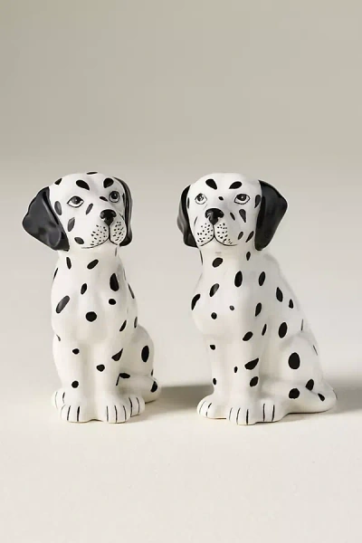 Anthropologie Dog Salt & Pepper Shakers In Multi