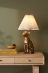 Anthropologie Dog Table Lamp In Gold