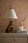 Anthropologie Dog Table Lamp In Gold