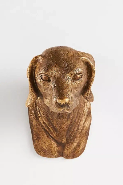 Anthropologie Dog Wall Bust In Brown